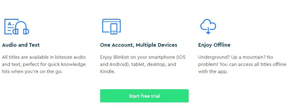 Blinkist Features