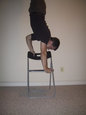 How to do chair handstand